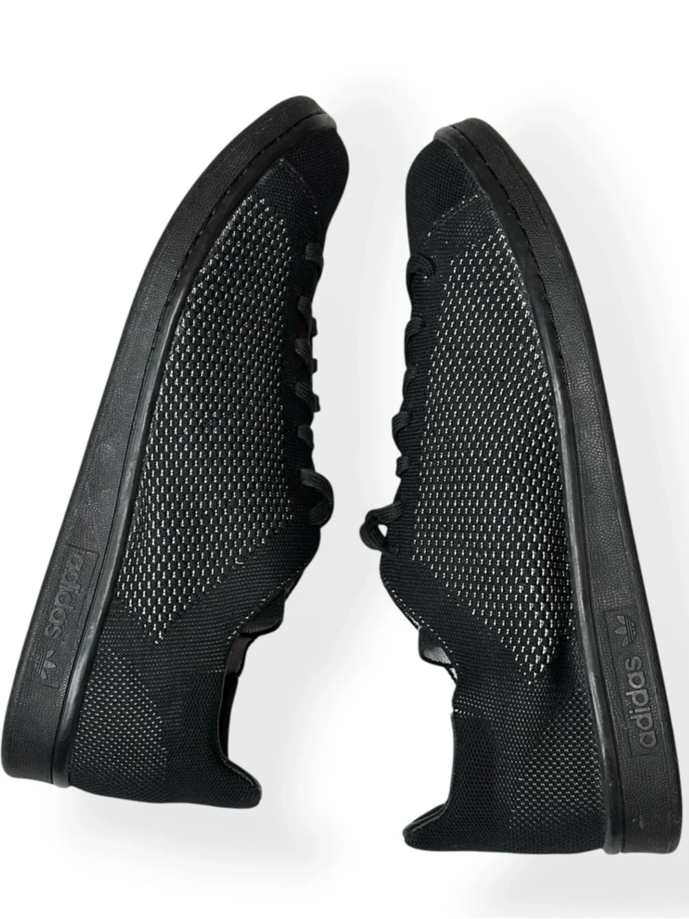 ADIDAS Stan Smith Primeknit Shoes, Black, US12 (Men’s)